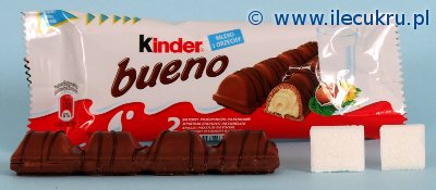 Kinder Bueno - ile zawiera cukru - 1 batonik